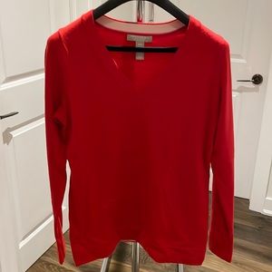 Banana Republic Vneck fine merino wool sweater